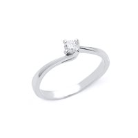 Anello Stevanella Gioielli Donna in Oro bianco Diamante AN_10039_72_0.12CT